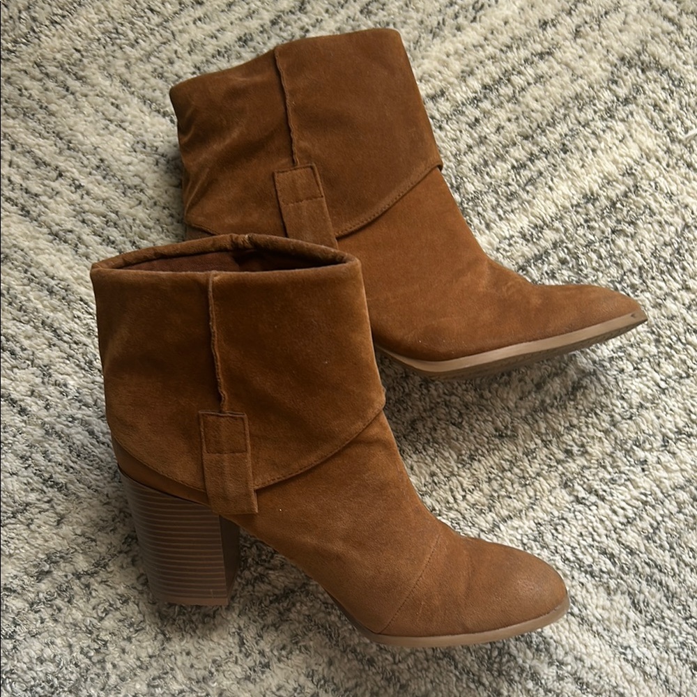 Brown Suede Ankle Boots
